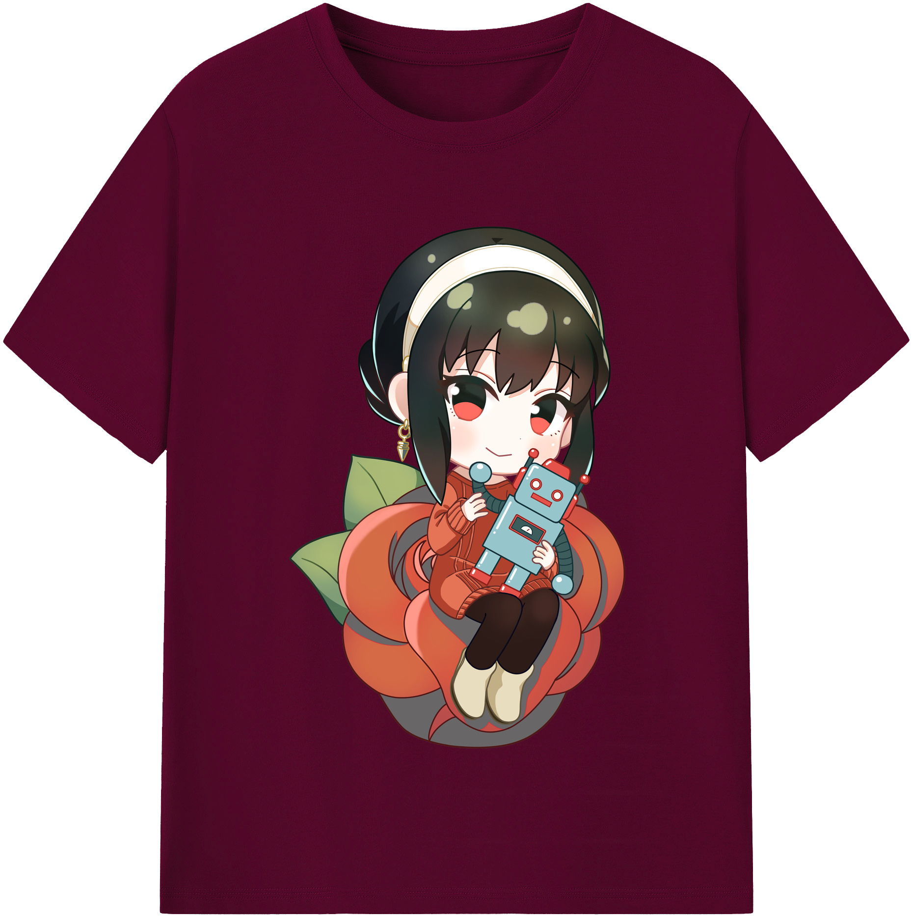 （画像用） SPY×FAMILY间谍家家酒 レディースカジュアルプリントTシャツ（綿100％）